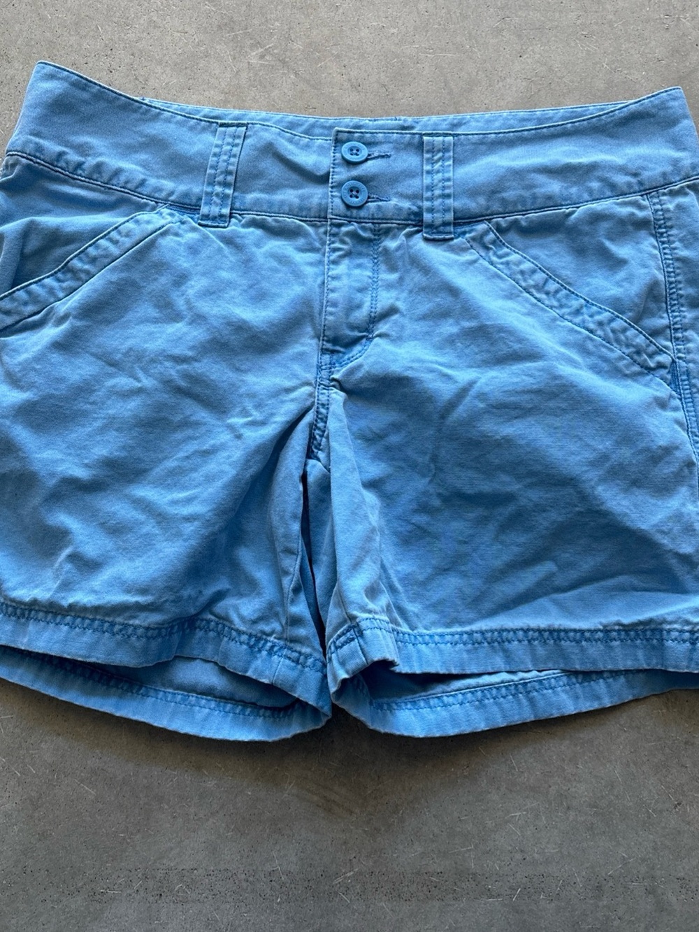 The North Face Women's Light Blue High-Waist Shorts